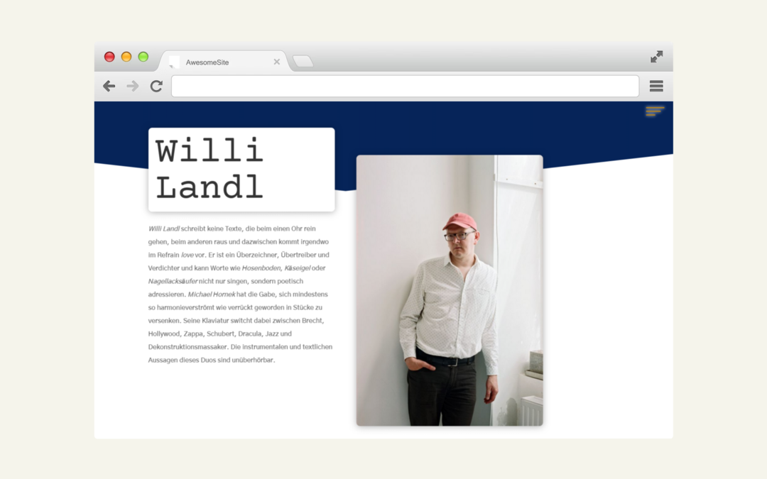 Willi Landl Webseite